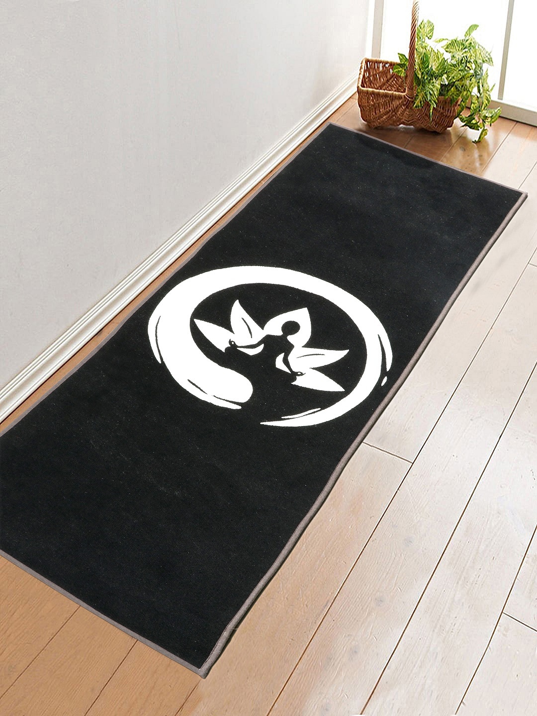 

BELLA TRUE Black Digital Printed Anti-Skid Yoga Mat
