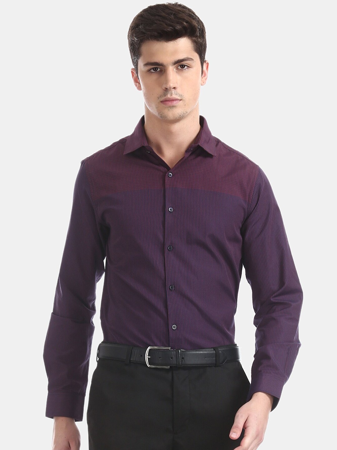 

Excalibur Men Maroon Slim Fit Casual Shirt