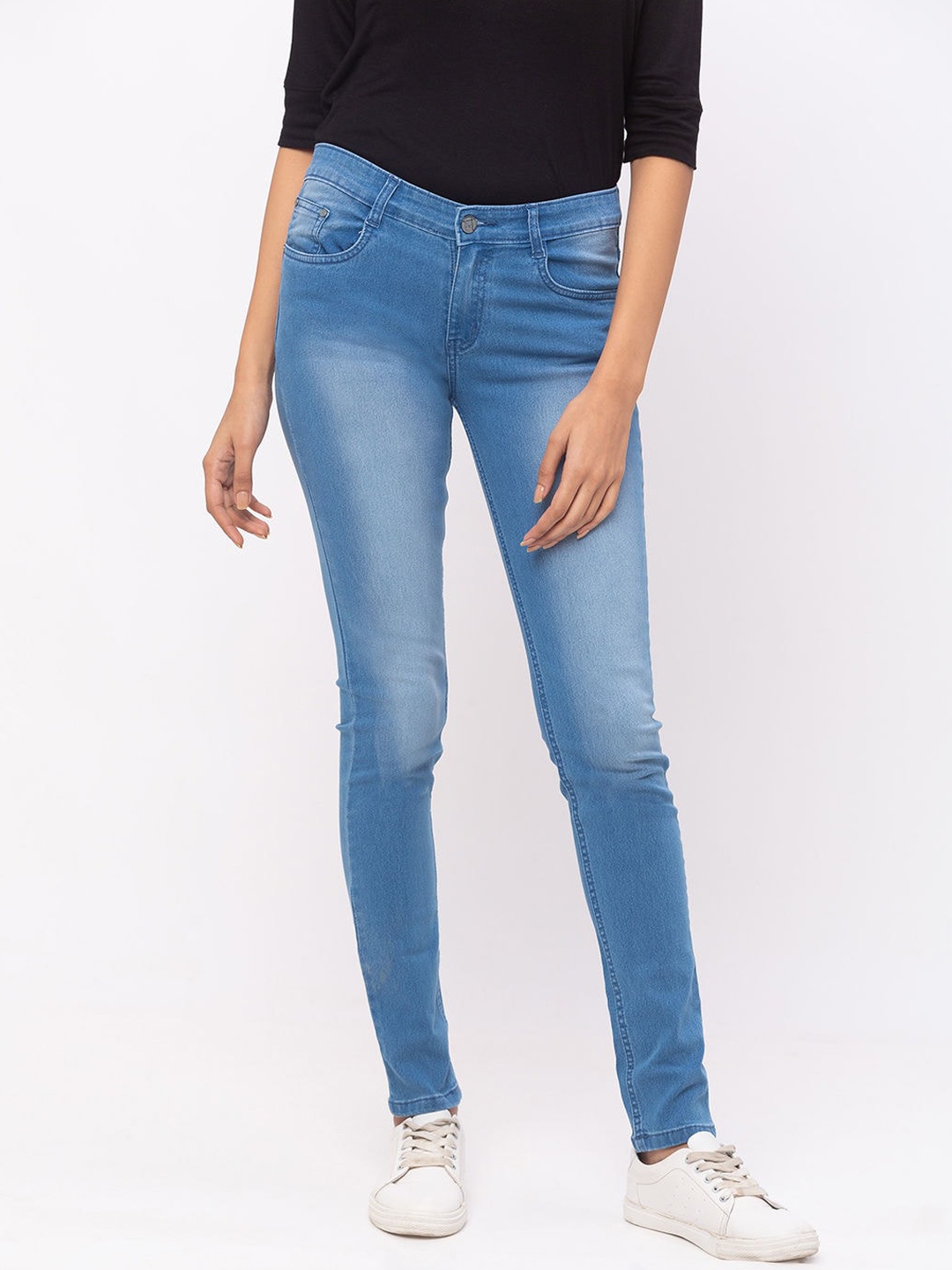 

ZOLA Women Blue Slim Fit Heavy Fade Jeans