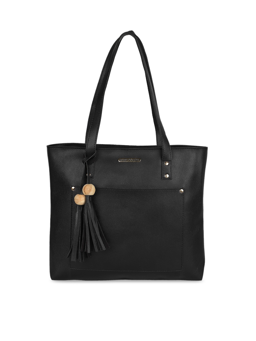 

Bagsy Malone Black PU Structured Shoulder Bag
