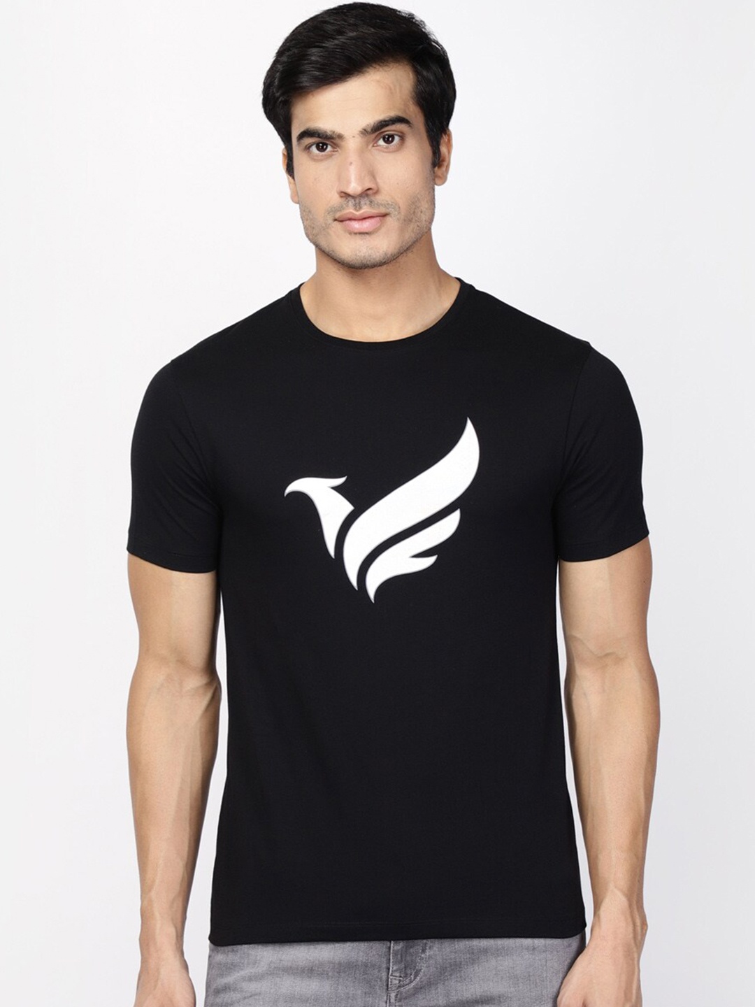 

Blackberrys Men Black Printed Slim Fit T-shirt