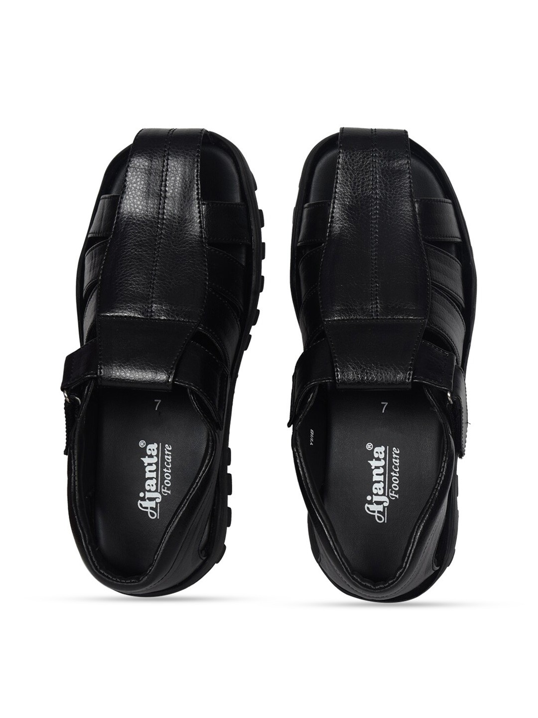 

Ajanta Men Black Shoe-Style Sandals