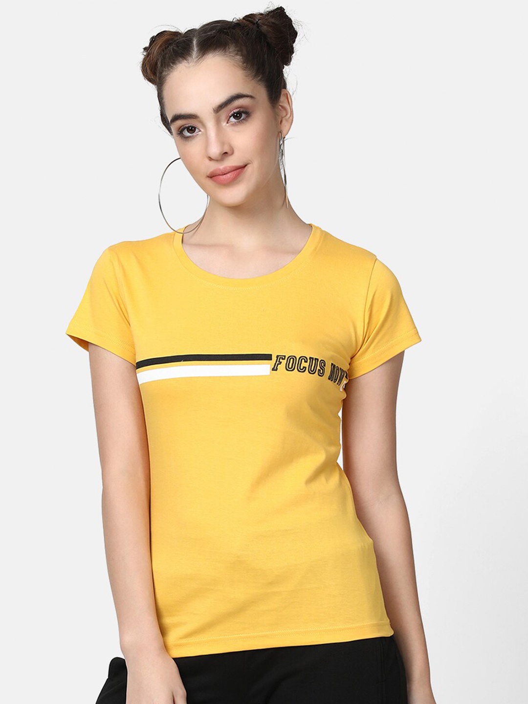

V2 Value & Variety Women Mustard Regular Top