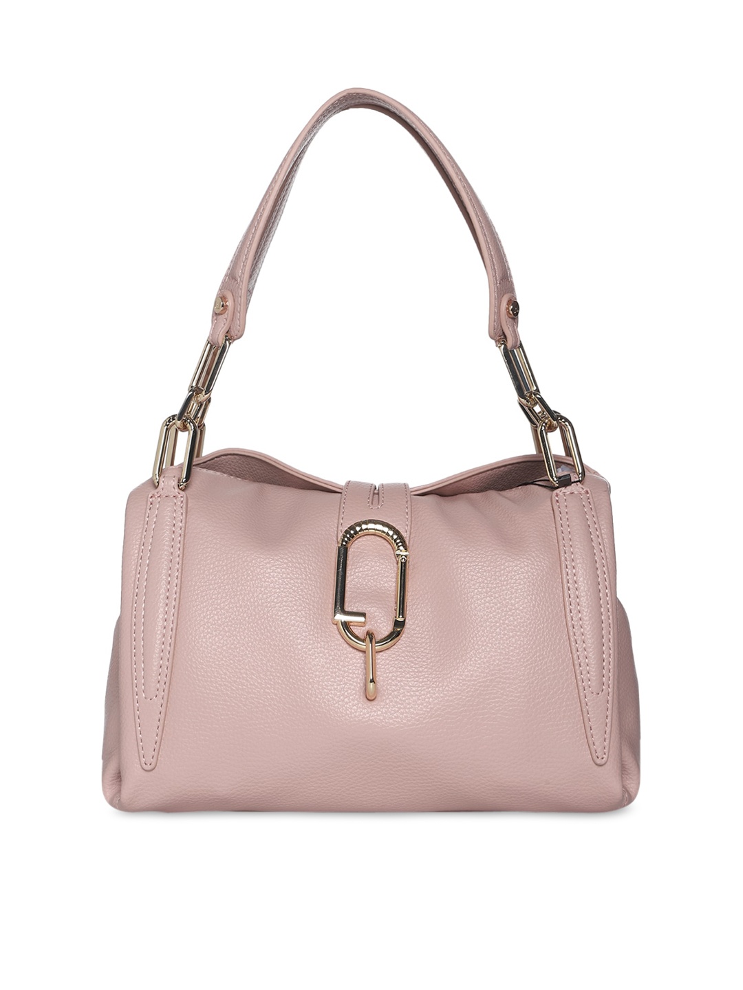 

LIU JO Pink PU Structured Shoulder Bag