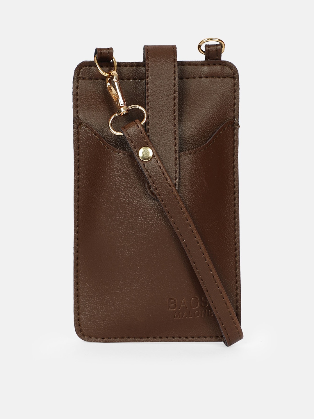 

Bagsy Malone Brown PU Structured Sling Bag