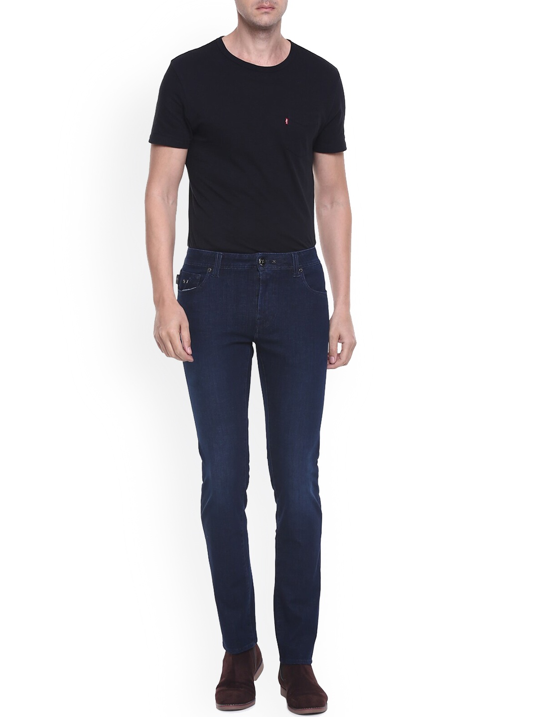 

Tramarossa Men Blue Solid Jeans