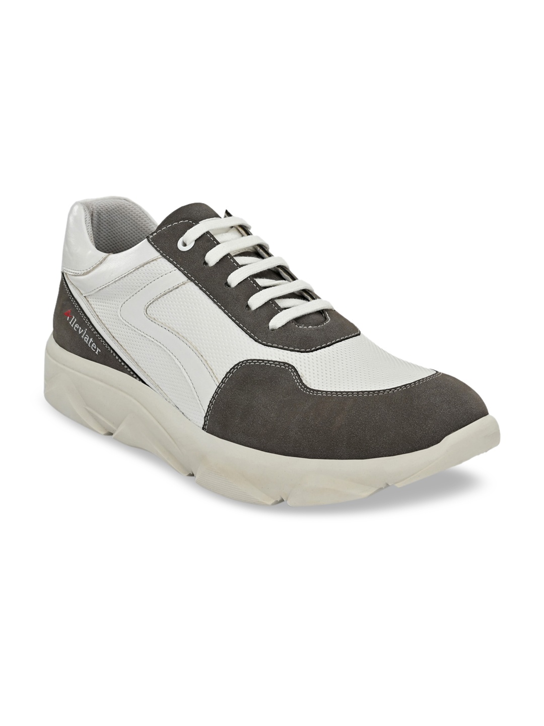 

Alleviater Men White Colourblocked Sneakers