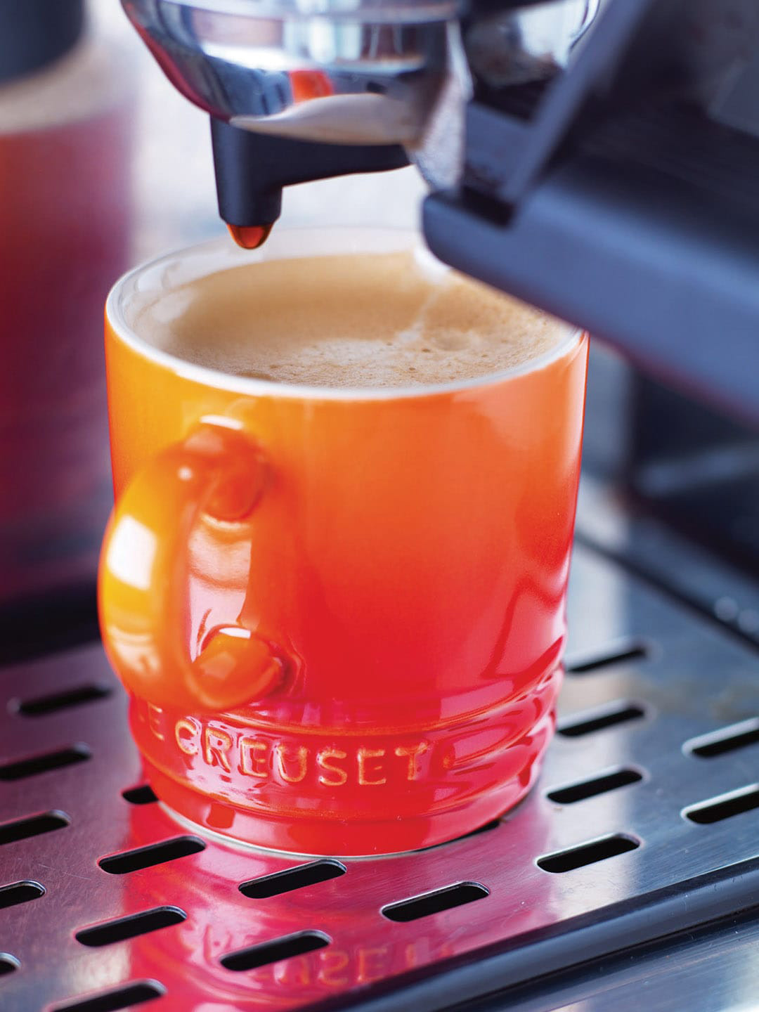 

LE CREUSET Orange Printed Stoneware Glossy Mug