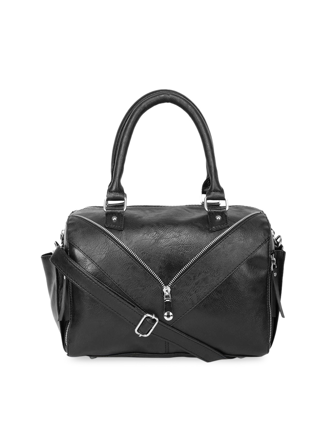 

Bagsy Malone Black PU Structured Handheld Bag