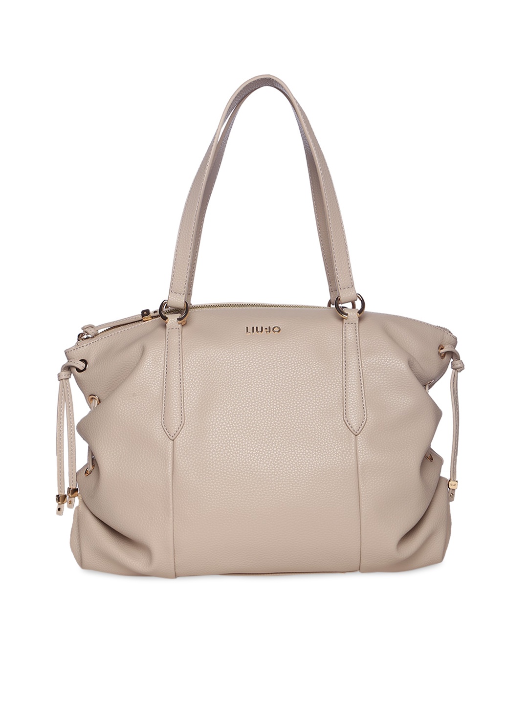 

LIU JO Brown PU Structured Shoulder Bag