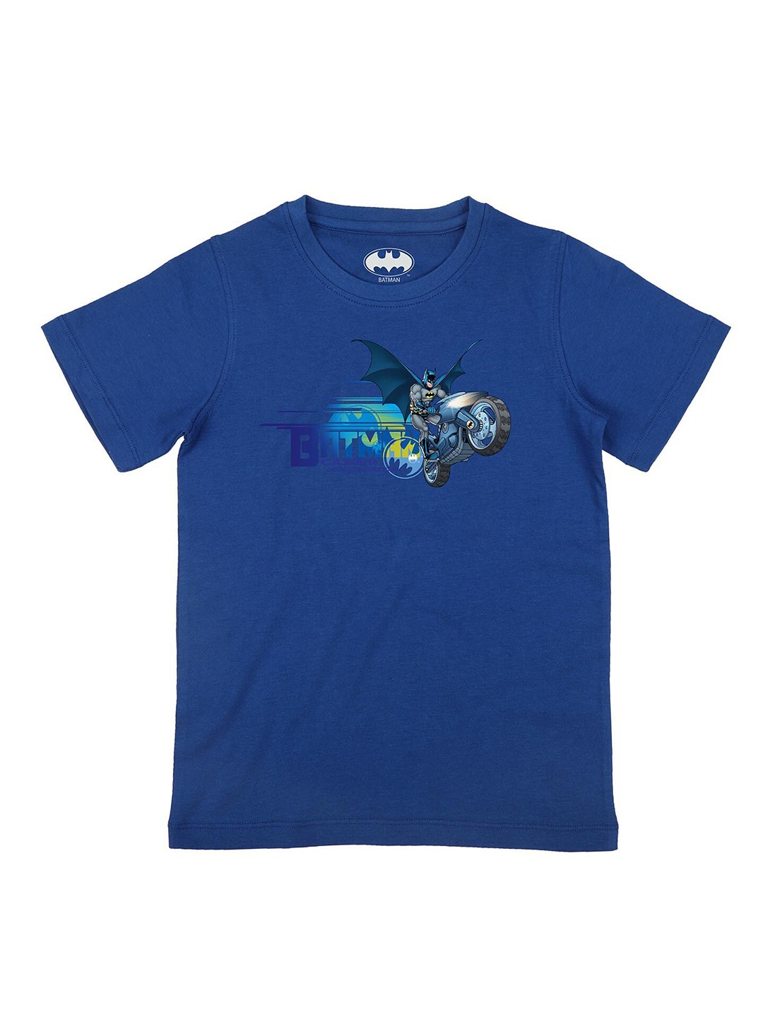 

Batman Boys Blue Batman Printed T-shirt