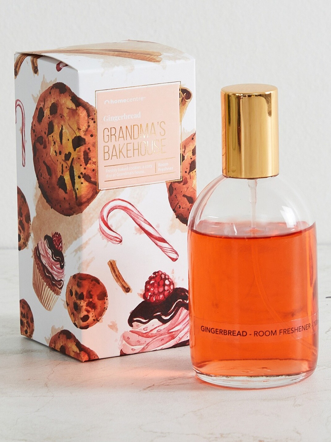

Home Centre Unisex Peach-Coloured Redolance Grandma's Bakehouse Gingerbread Room Spray