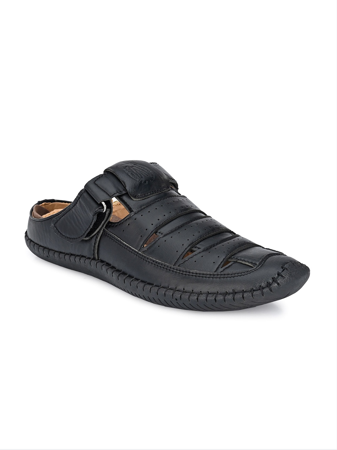 

AfroJack Men Black Shoe-Style Sandals