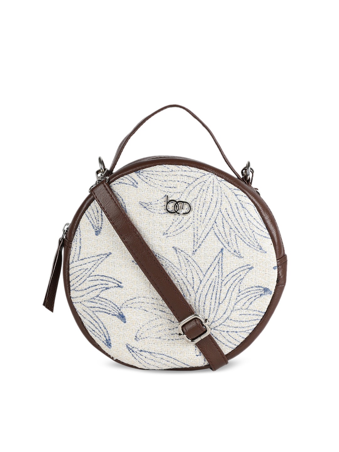 

Bagsy Malone White Printed PU Structured Handheld Bag