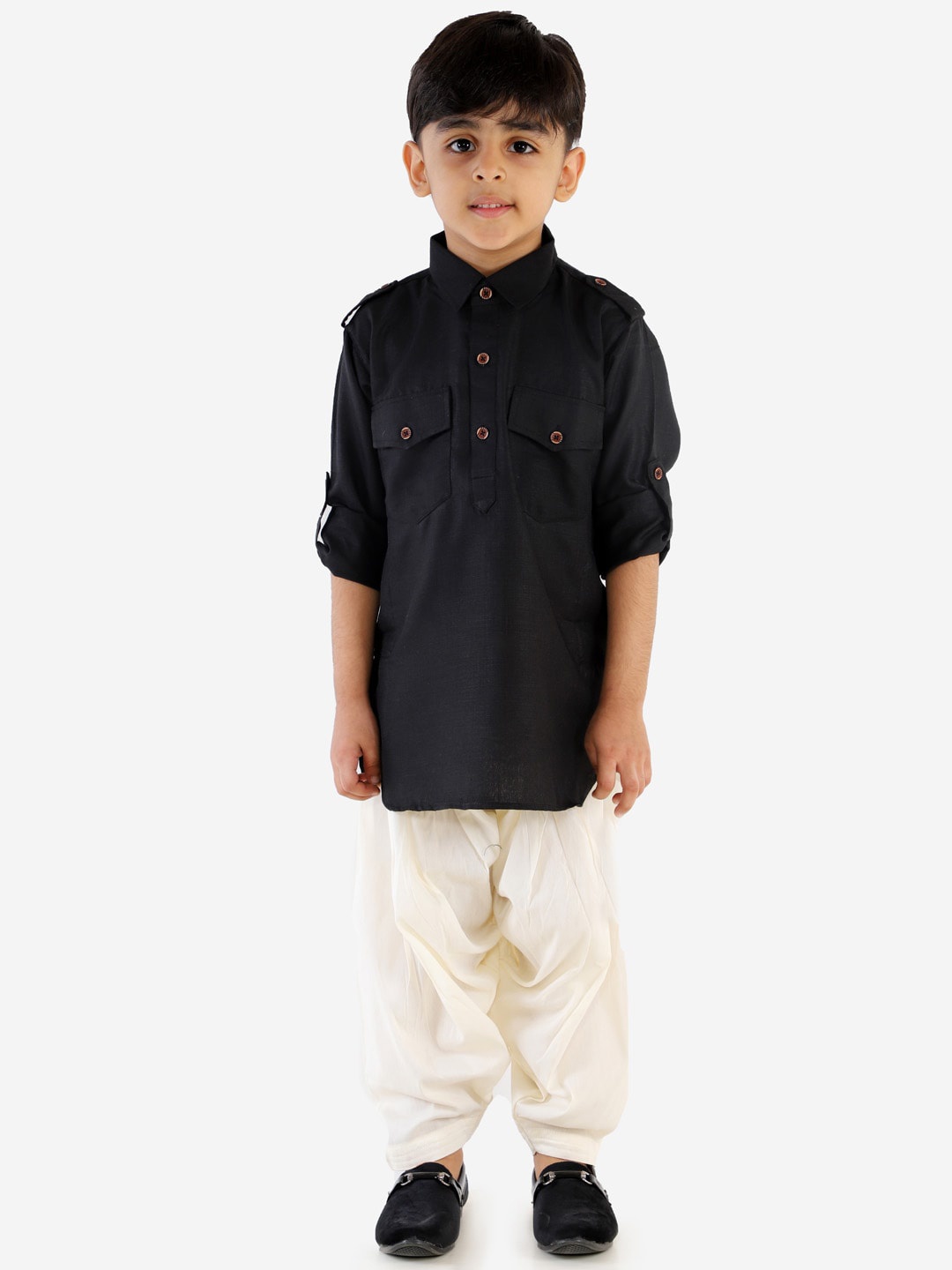 

JBN Creation Boys Black Kurta with Salwar