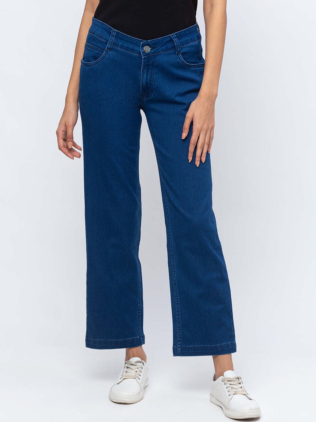 

ZOLA Women Blue Straight Fit Ankle Length Lightweight Jeans
