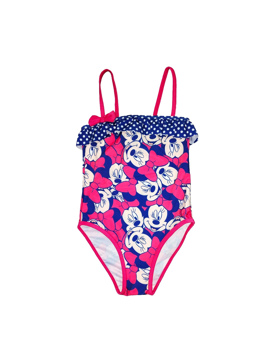 

Disney Girls Beige & Pink Minnie Mouse Printed Swimsuit