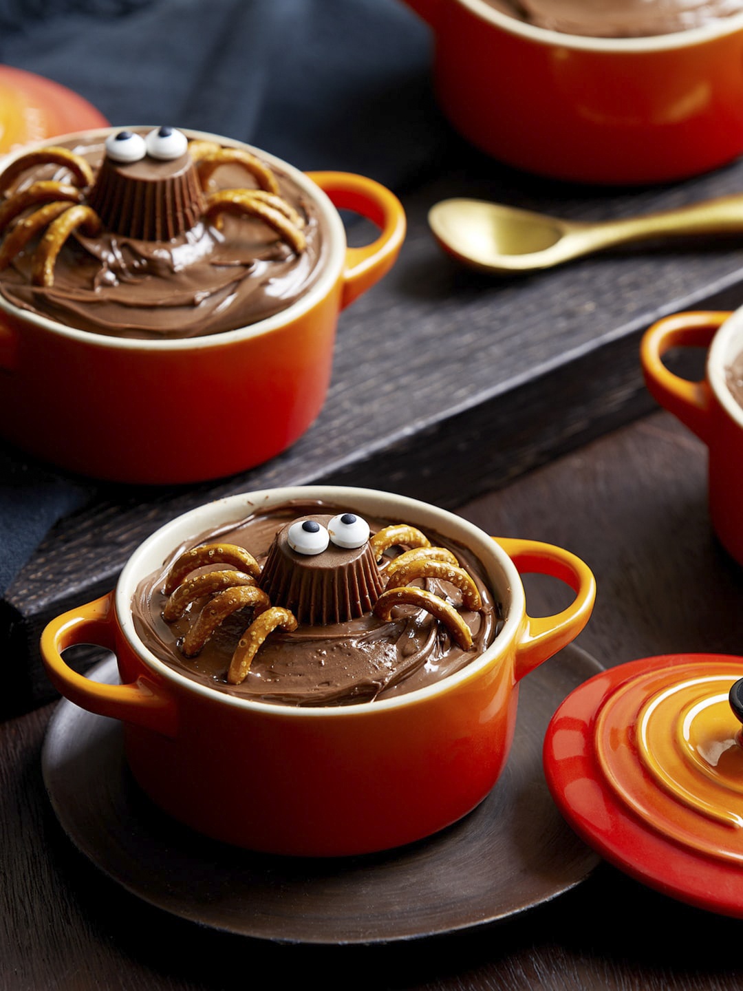 

LE CREUSET Orange Solid Petite Round Casserole with Black Knob