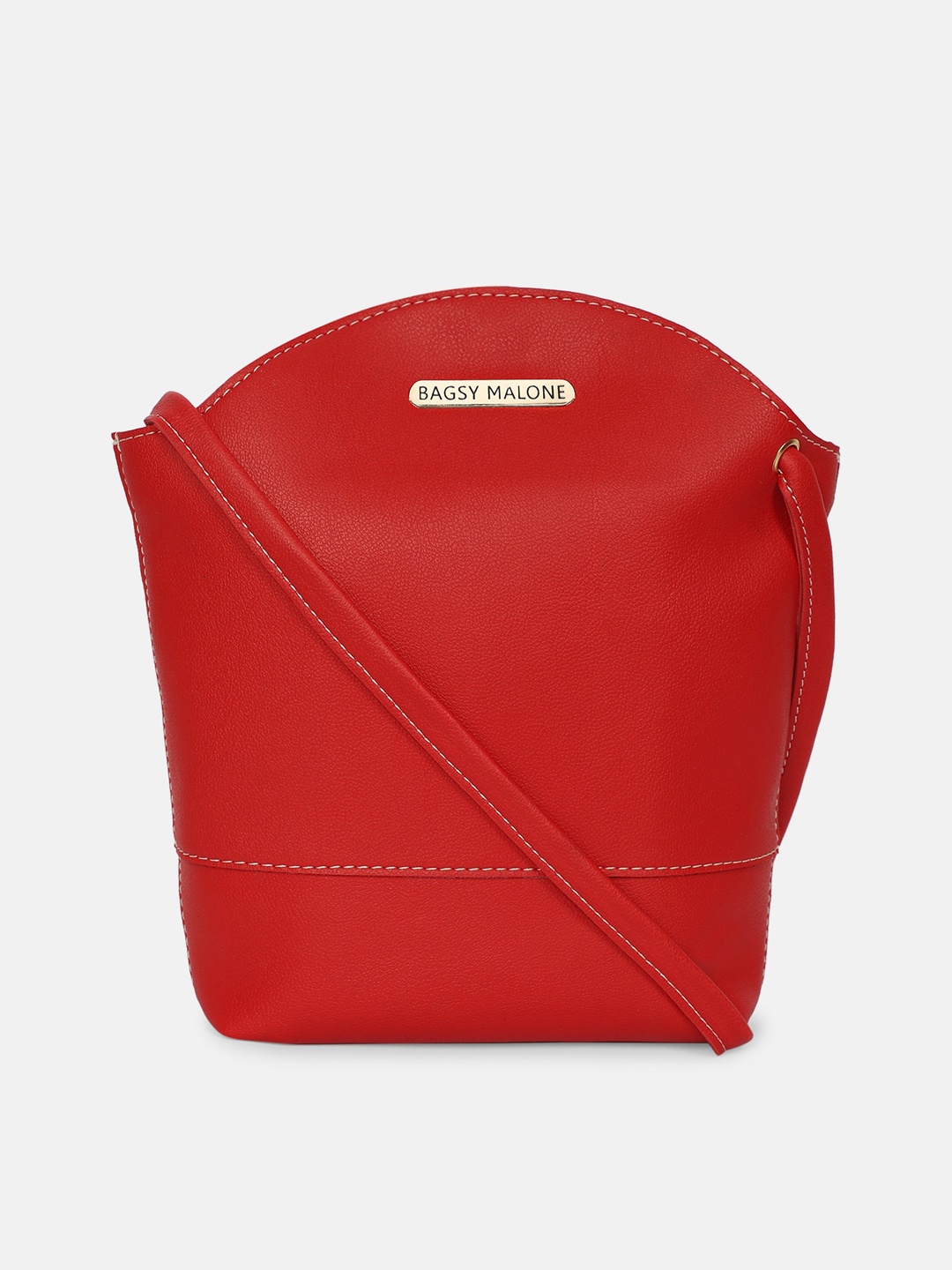 

Bagsy Malone Red PU Structured Sling Bag