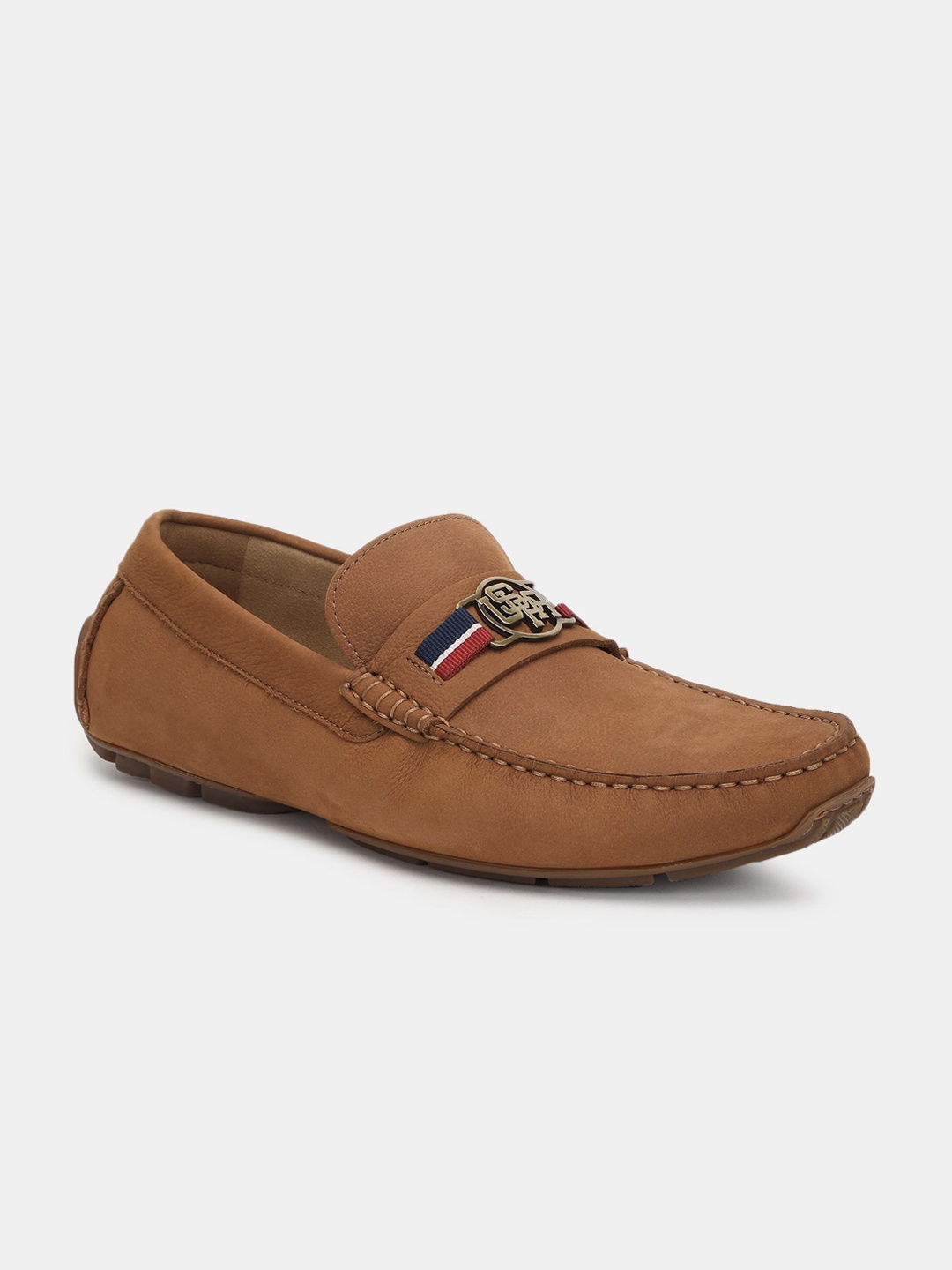

U S Polo Assn Men Tan Leather Driving Shoes