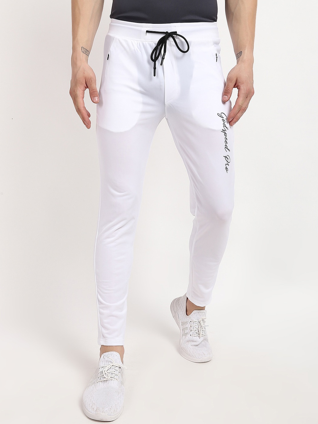 

V2 Value & Variety Men White Solid Cotton Track Pants