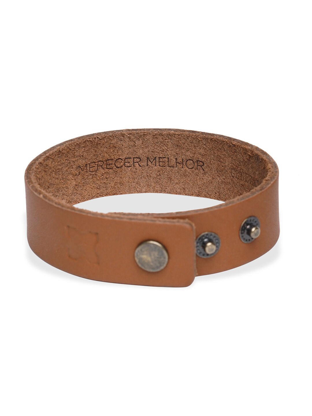 

MERECER MELHOR Unisex Brown Leather Handcrafted Wraparound Bracelet