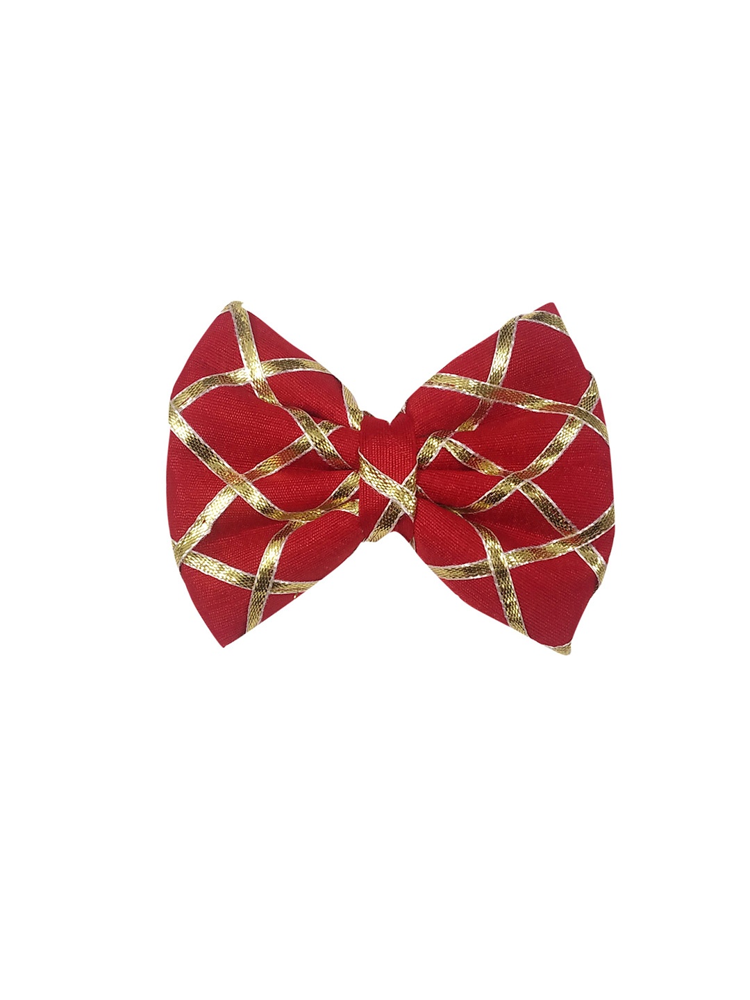 

ONE on ONE Girls Red & Gold-Toned Lace Alligator Hair Clip