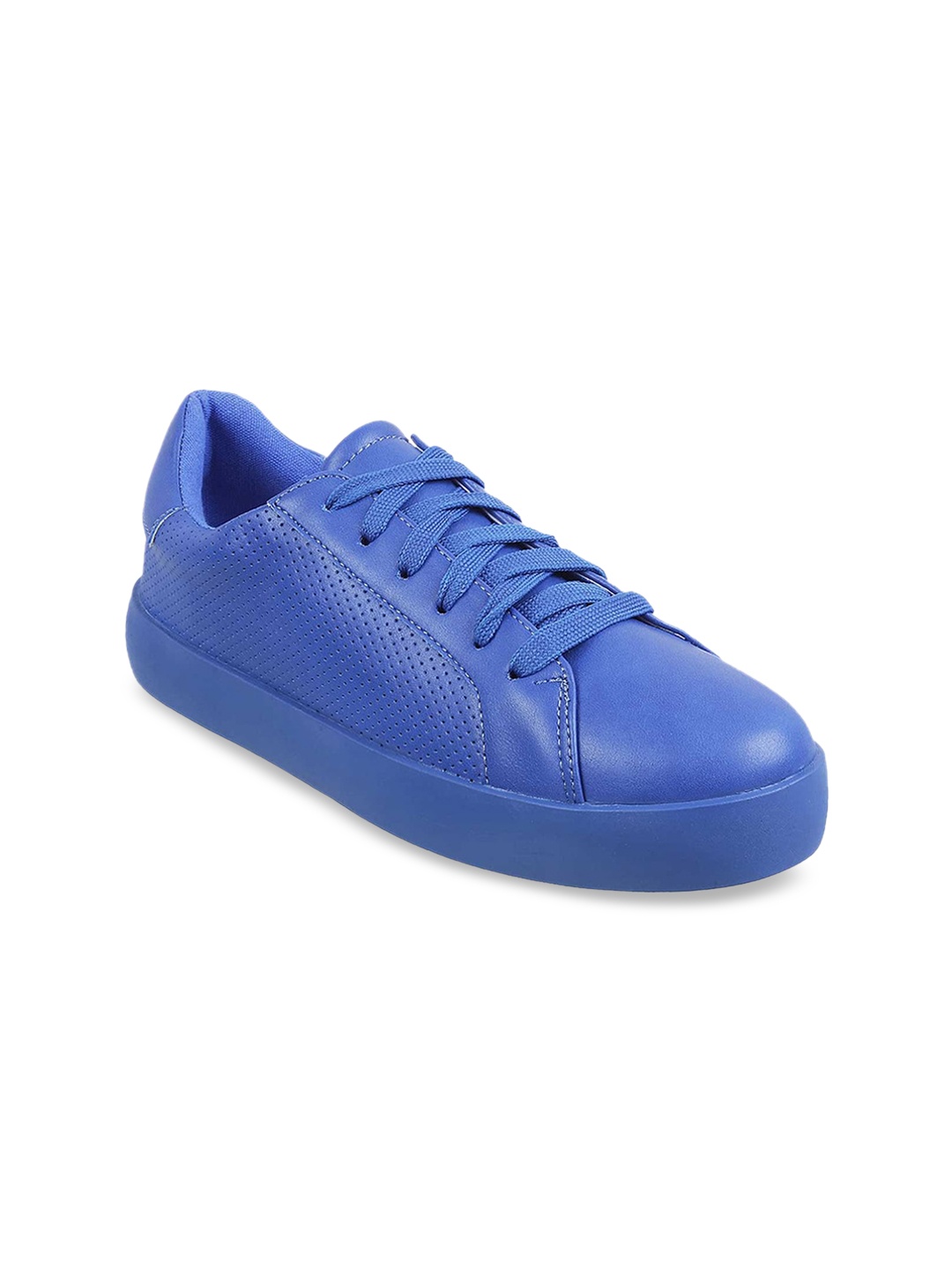 

Mochi Women Blue Textured Sneakers