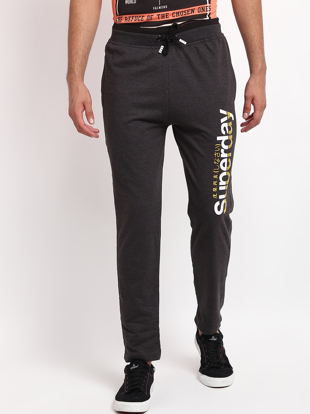 

V2 Value & Variety Men Grey Solid Cotton Track Pants
