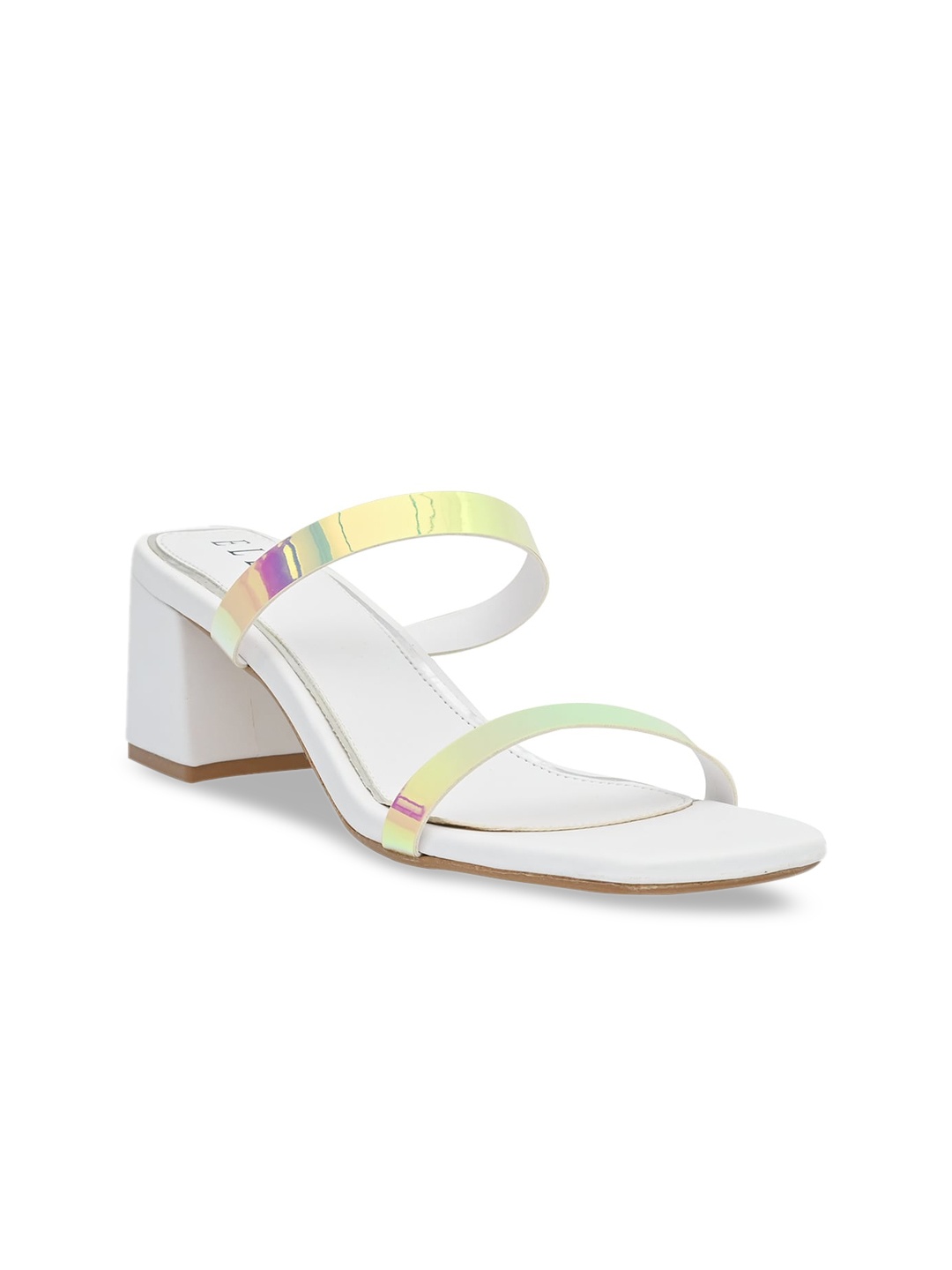 

ELLE Women White Block Sandals