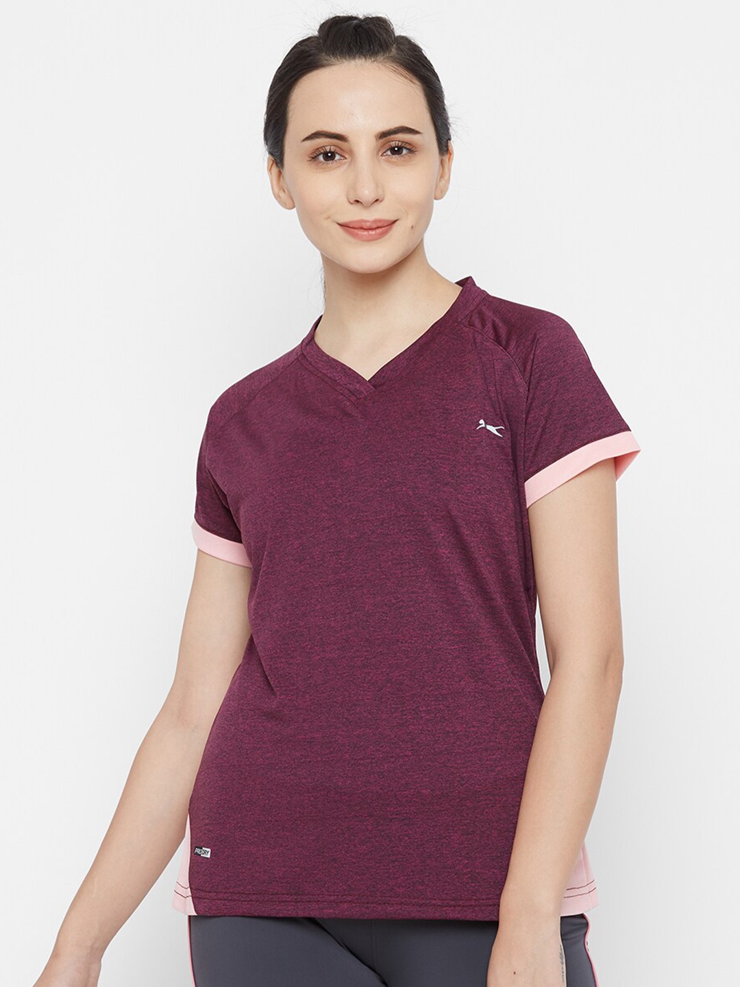 

Black Panther Women Burgundy V-Neck T-shirt