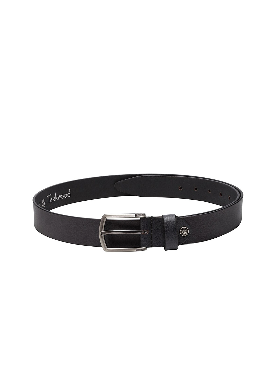 Teakwood Leathers Men Blue Leather Formal Belt