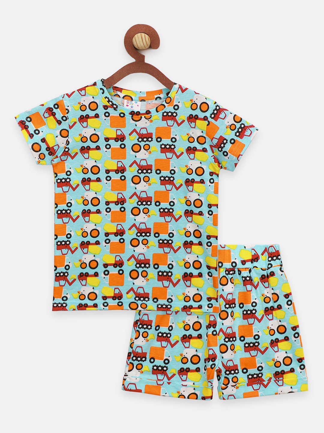 

LilPicks Boys Multi Printed Cotton Night Suit