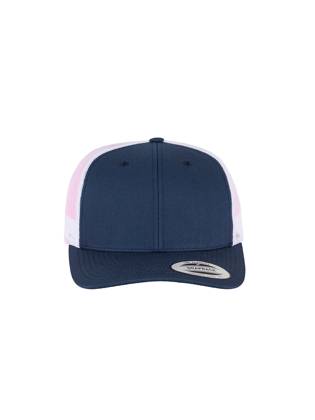 

FLEXFIT Navy Blue & White Colourblocked Baseball Cap