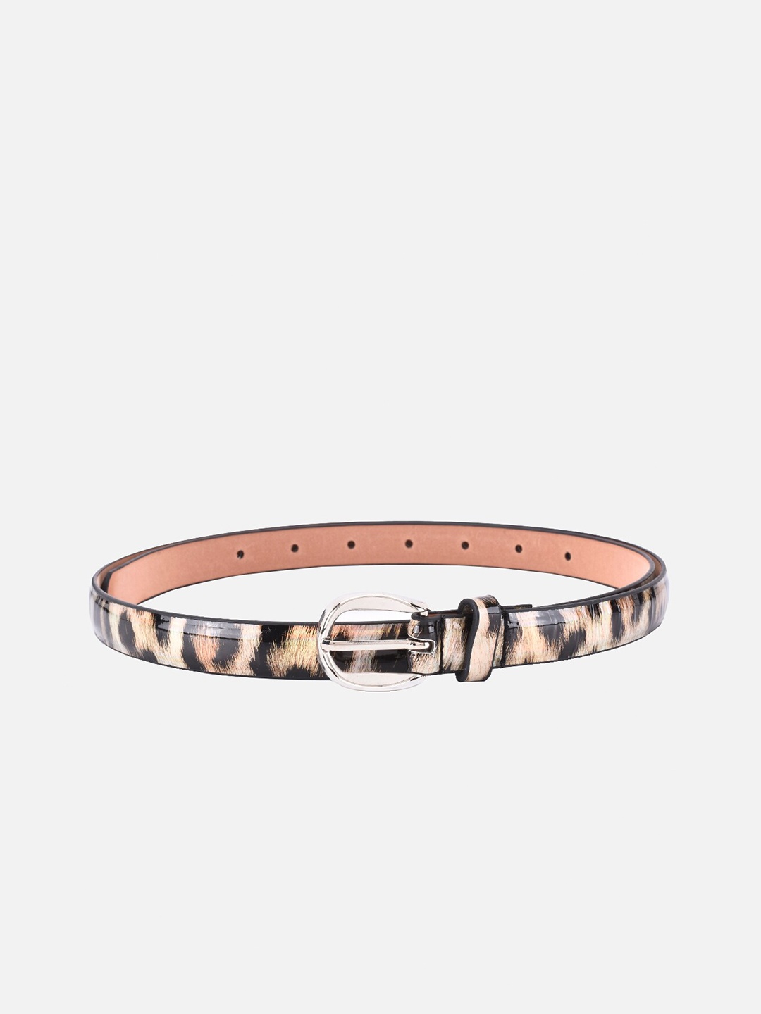 

BuckleUp Women Beige Printed Belt