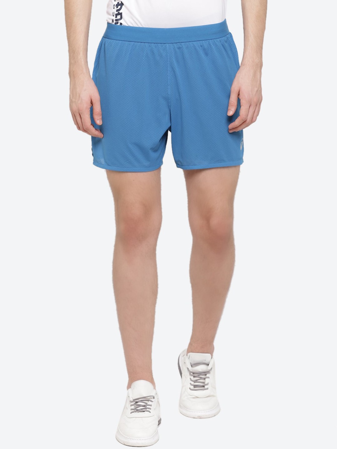 

ASICS Ventilate 2-N-1 5In Men Blue Mid-Rise Sports Running Shorts