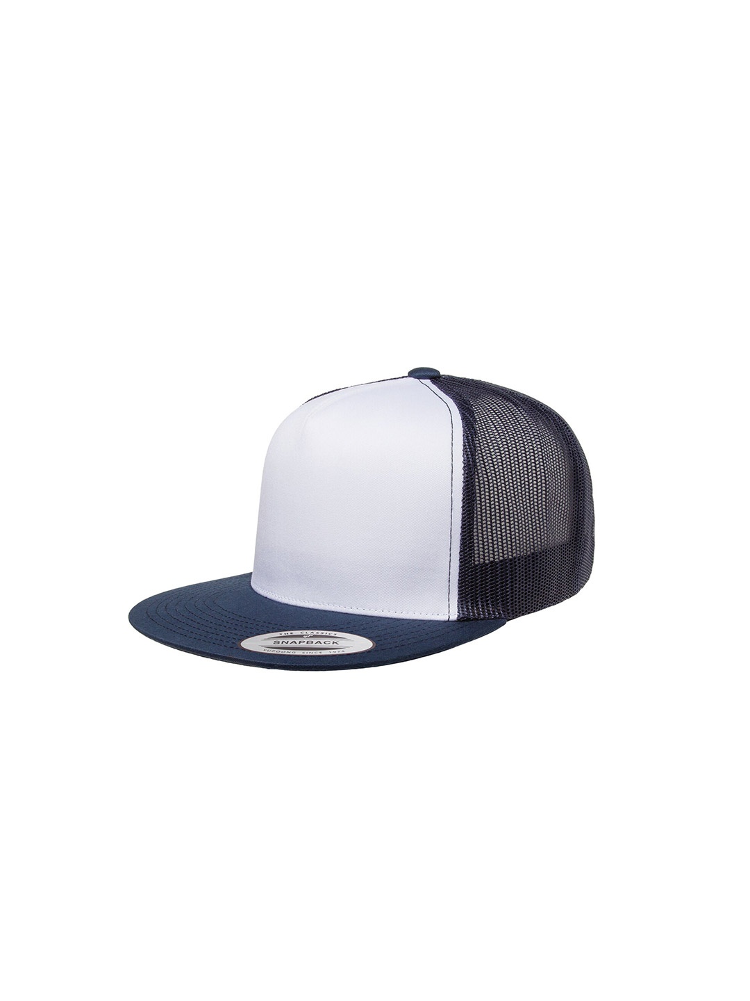 

FLEXFIT Unisex Navy Blue & White Colourblocked Baseball Cap