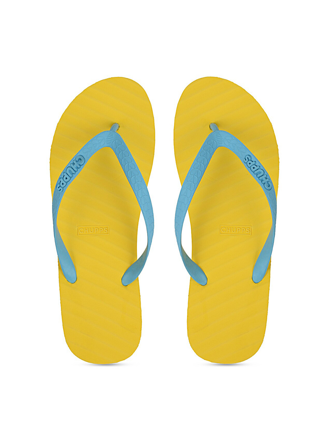 

CHUPPS Blue & Yellow Rubber Sustainable Thong Flip-Flops