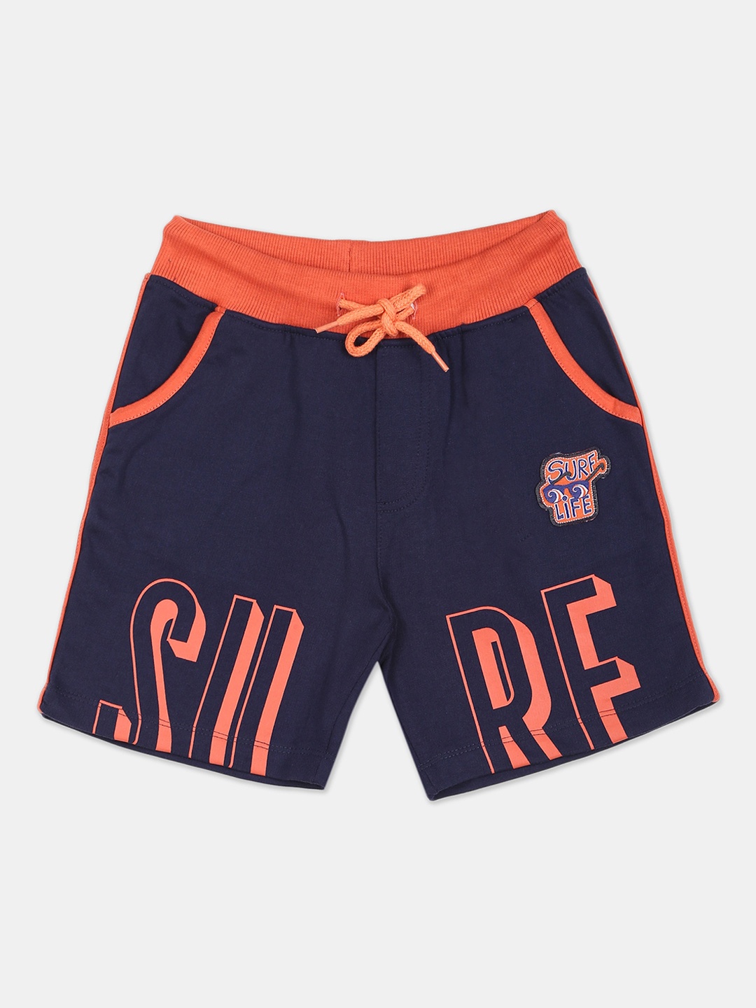 

Cherokee Boys Blue Printed Mid-Rise Regular Shorts