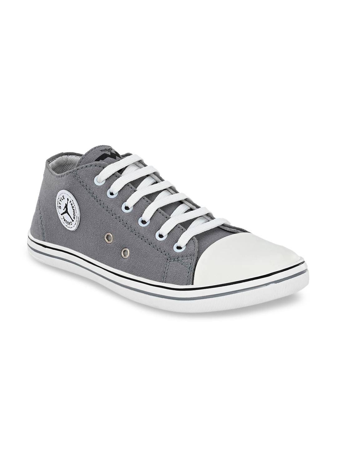 

Absolutee Shoes Men Grey Woven Design Sneakers