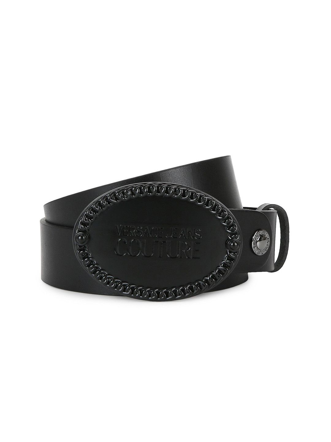 

Versace Jeans Couture Men Black Leather Belt