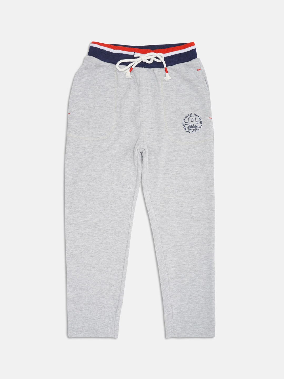 

Lil Tomatoes Boys Grey Straight-Fit Pure Cotton Track Pants
