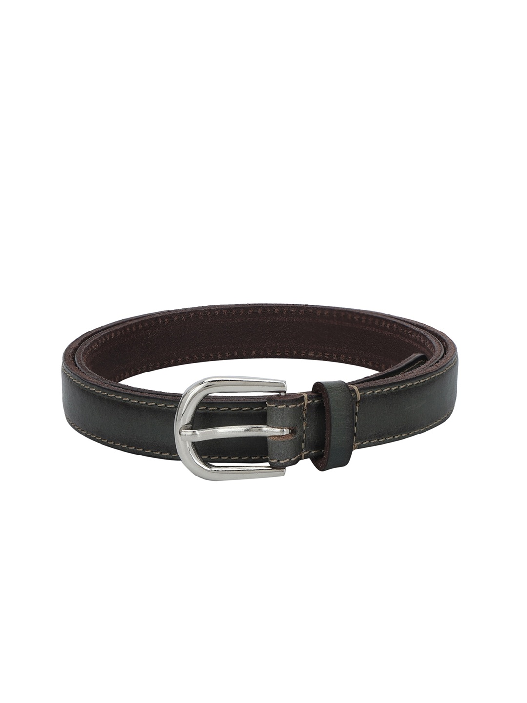 

Aditi Wasan Women Olive Green Leather Belt