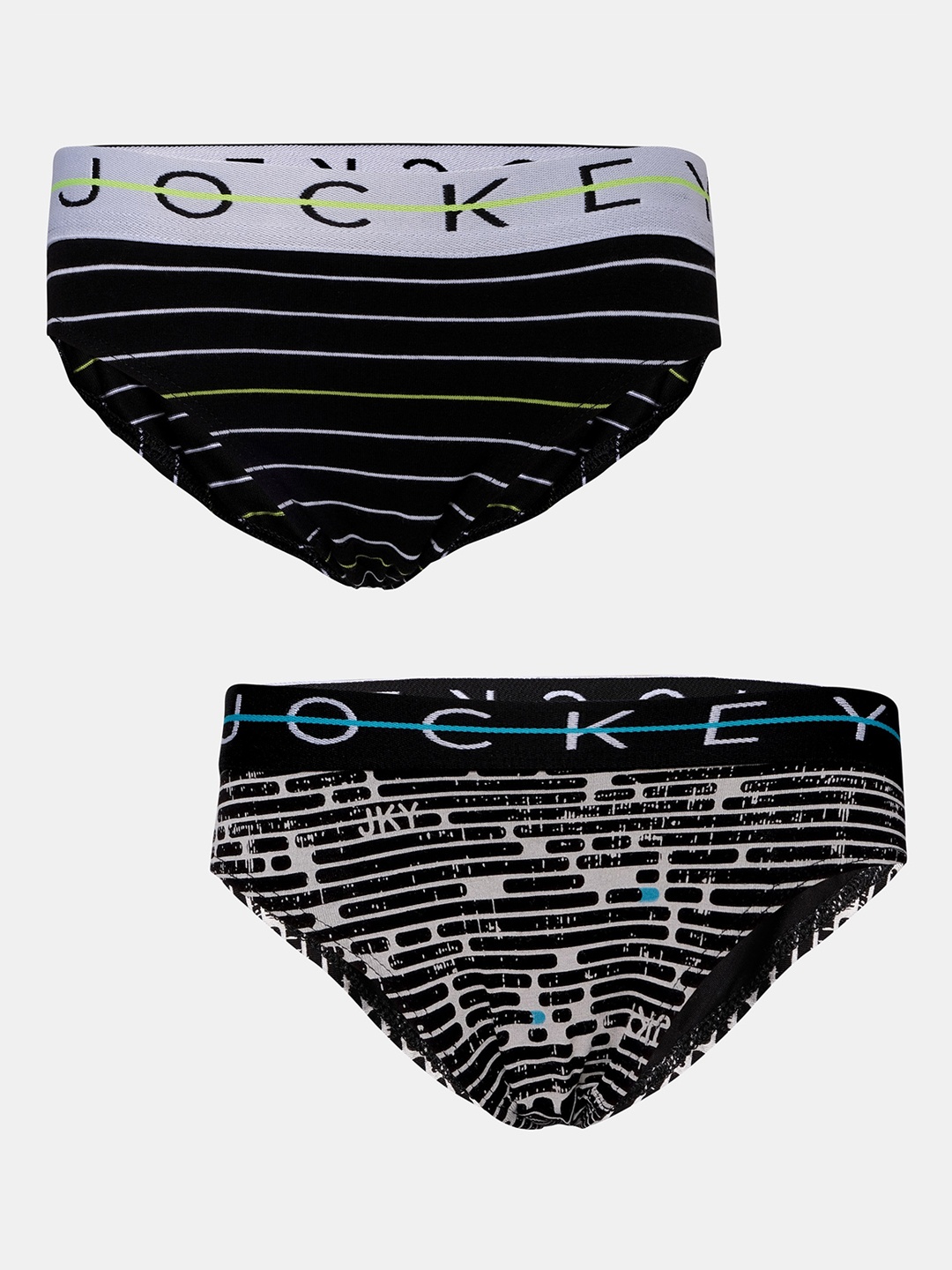 

Jockey Boys Pack Of 2 Assorted Super Combed Cotton Printed Brief-NB01