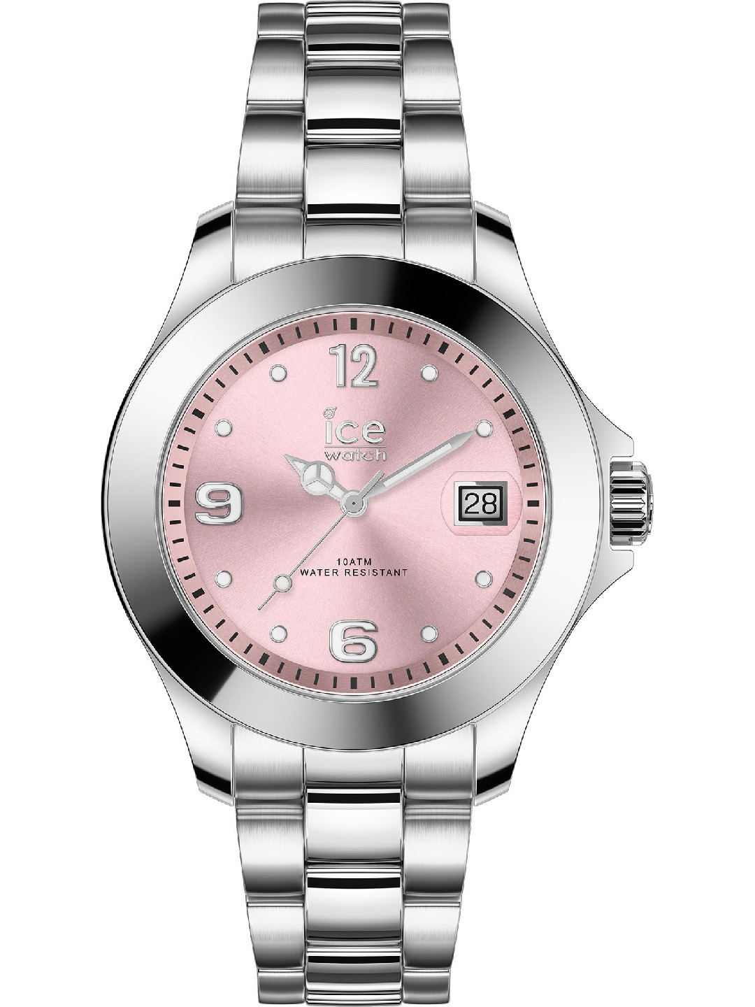 

Ice Women Pink Dial & Silver Toned Stainless Steel Straps Analogue Watch 17320