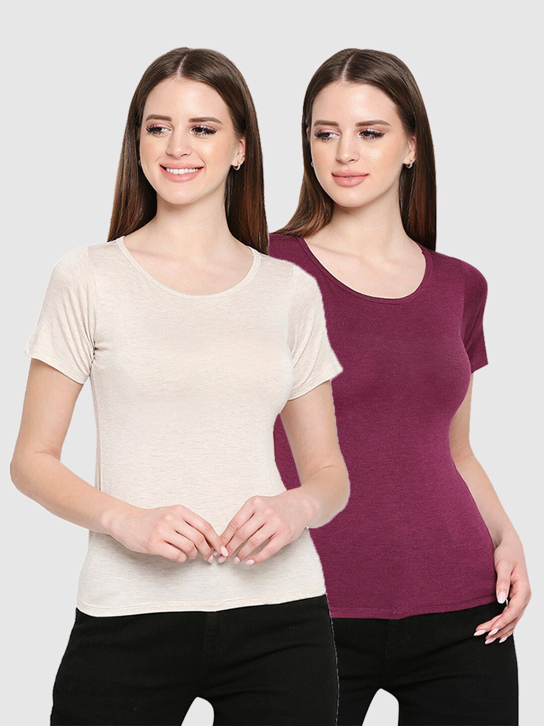 

inocenCia Women Off White 2 T-shirt
