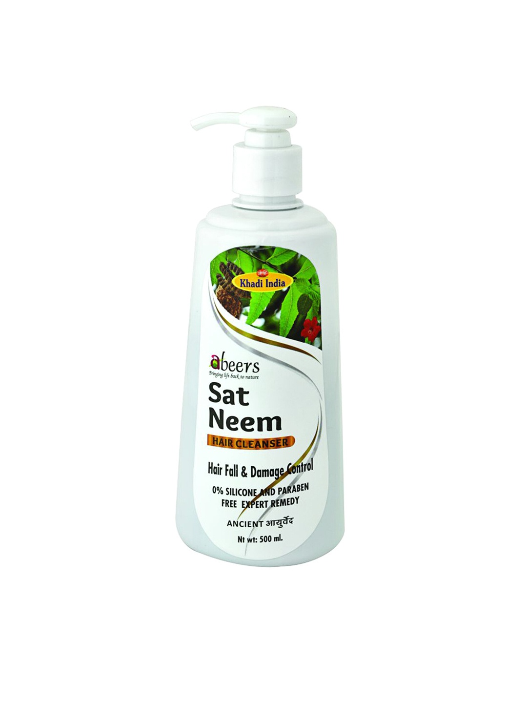 

Abeers Ancient Sat Neem Hair Cleasner For Hair Fall & Damage Control 500m, White