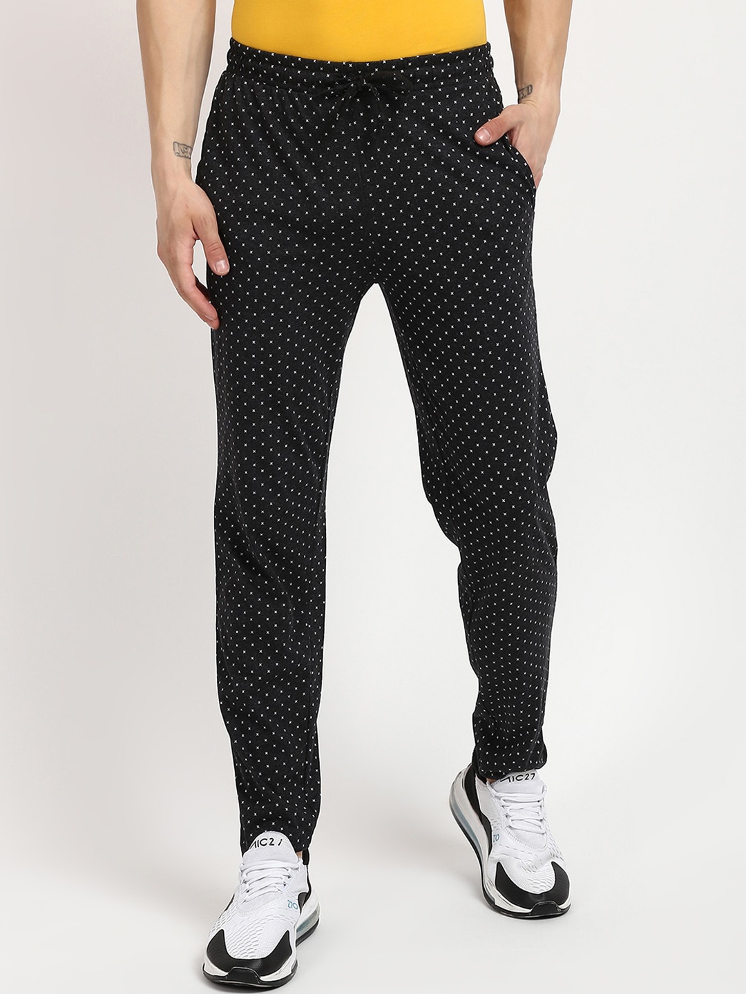 

V2 Value & Variety Men Charcoal Grey Printed Track Pants