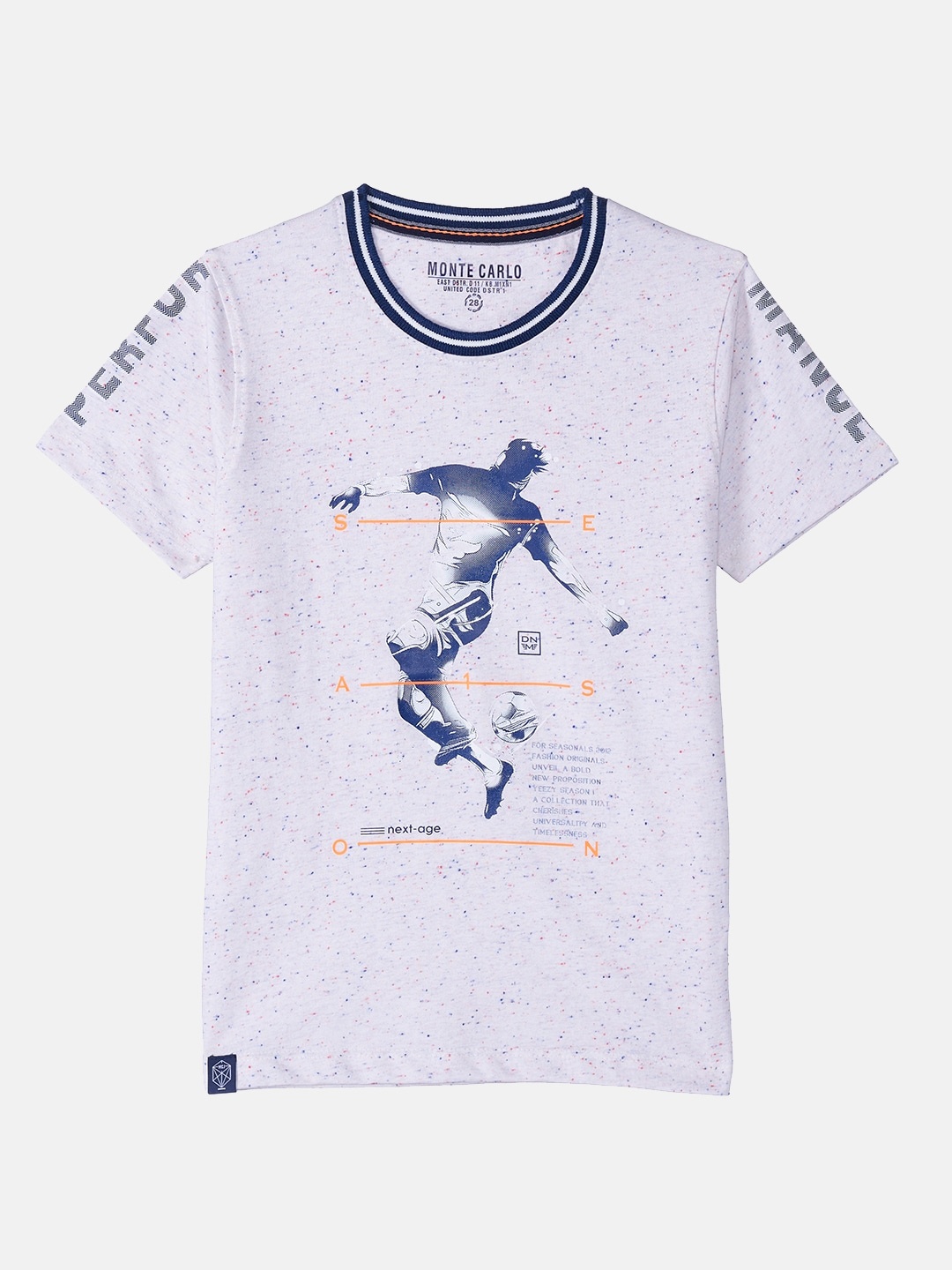 

Monte Carlo Boys White Printed T-shirt