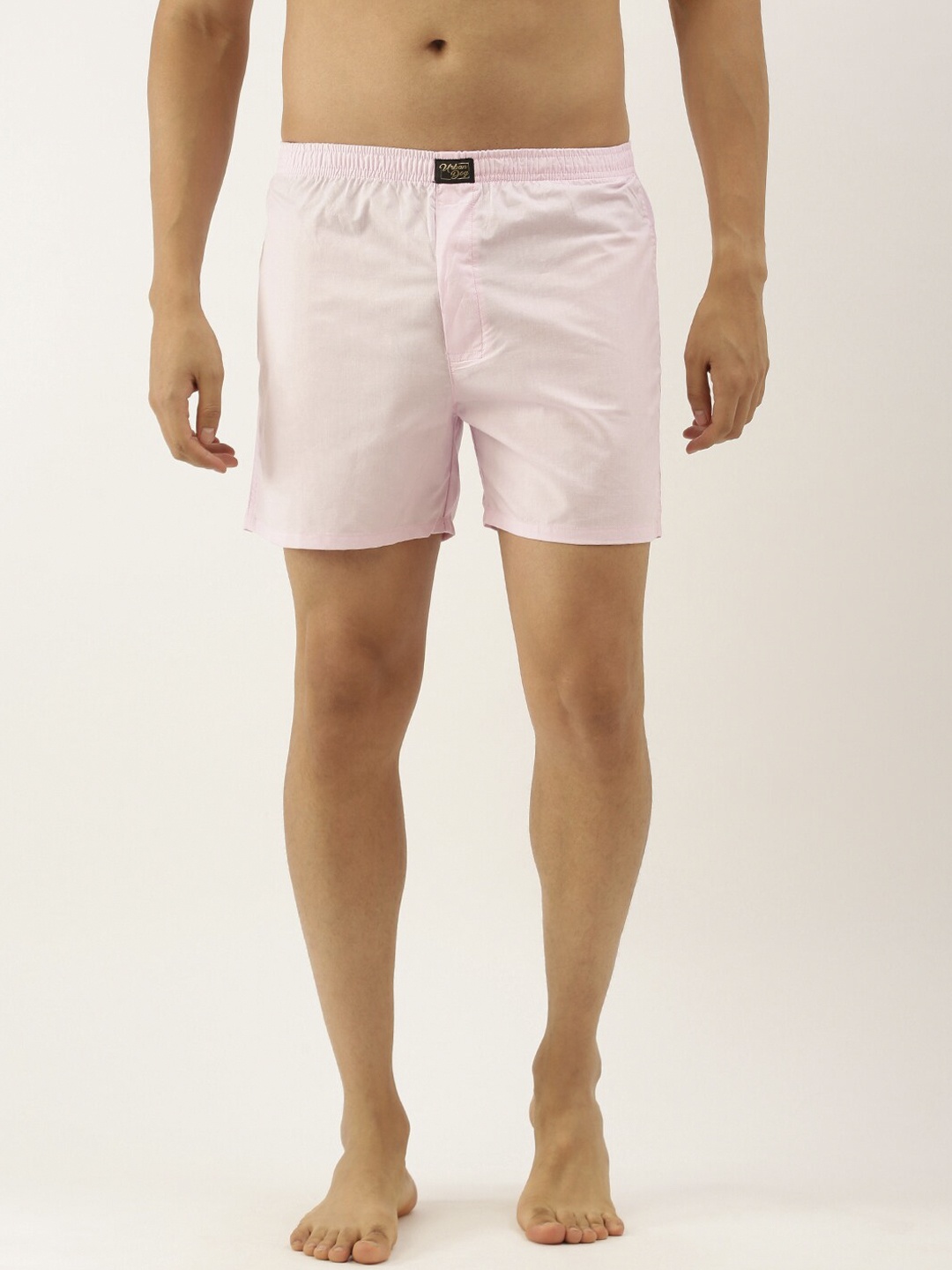 

Urban Dog Men Baby Pink Solid Pure Cotton Boxers UDBX437